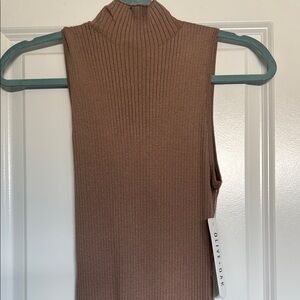 NWT Olive + Oak Brown Sleeveless dress